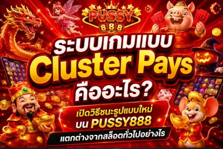 ระบบเกมแบบ Cluster Pays