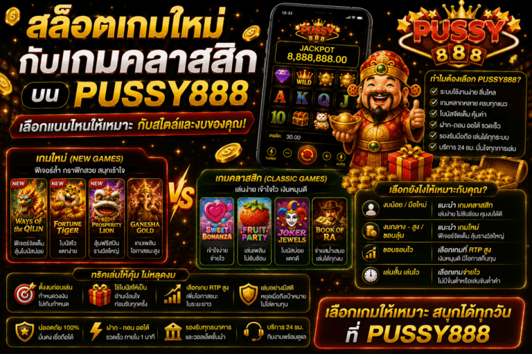 สล็อตเกมใหม่กับเกมคลาสสิก